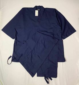 ( unused ) Japan woven quotient ream // Samue top and bottom thin ( navy series ) size L