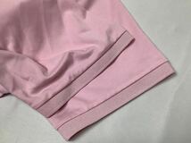 Oclunlc クランク // 半袖 マーク刺繍 ストレッチ ドライ ゴルフ ポロシャツ (ライトピンク系) サイズ XO_画像5