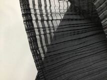 (レディース) BON CILIE ボンシリエ // ウエスト後ろゴム シアー プリーツ ロング スカート (黒) サイズ 9 (64〜68cm)_画像5