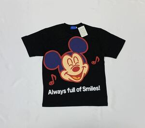 (未使用) TOKYO DISNEY RESORT 東京ディズニーリゾート // 半袖 ミッキープリント Tシャツ・カットソー (黒) サイズ L