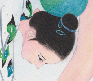 Art hand Auction إعادة إنتاج رسم توضيحي مرسومة يدويًا من Maika #312، ثوب الجمباز على شكل فراشة رائعة, تلوين, ألوان مائية, صور