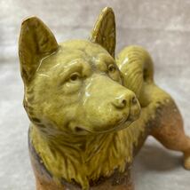 信楽焼 干支飾り イヌ 犬 置物 オブジェ インテリア 陶器 戌 高さ約20cm 飾り 日本犬_画像10