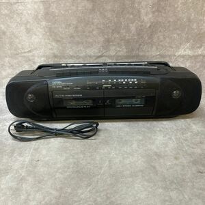  stereo radio cassette recorder YUPITERU double radio-cassette YG-W40 electrification possible junk 