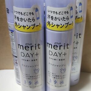 花王 メリット DAY＋ ドライシャンプー ボトル 130g×5個