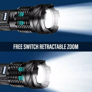 LED 懐中電灯 XPH50 Type-C充電式 超高輝度LED+COBライト7モード 防水 ズーム機能の画像3