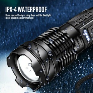 LED 懐中電灯 XPH50 Type-C充電式 超高輝度LED+COBライト7モード 防水 ズーム機能の画像8
