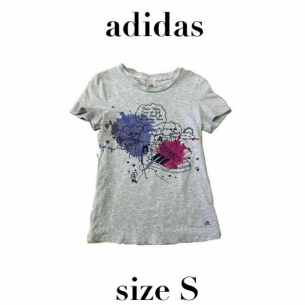 【adidas アディダス】半袖Tシャツ フィットネス レディースS