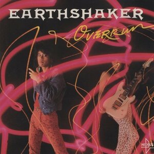 ◆EARTHSHAKER アースシェイカー / OVER RUN オーヴァーラン / 1986.08.21 / 5thアルバム / K32Y-2031