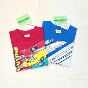 子供服 新品 新幹線 男の子 120cm 長袖 Tシャツ 電車 ドクターイエロー かがやき はやぶさ こまち 乗り物 まとめ売り