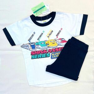 子供服 男の子 新幹線 新品 120cm 半袖 Tシャツ パンツ セットアップ まとめ売り 上下セット