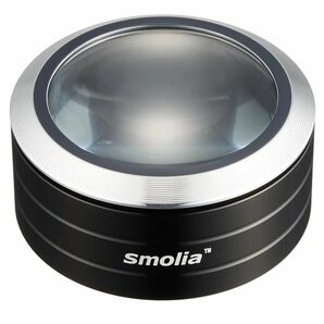 LED拡大鏡 Smolia Plus デスクルーペ 拡大鏡 スモリアLED付 卓上ルーペ