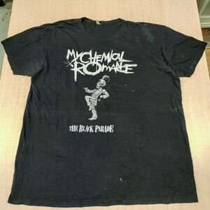 2405043 My Chemical Romance マイ・ケミカル・ロマンス ロゴプリント アメリカ ロックバンドT 半袖Tシャツ THE BLACK PARADE XL 黒 メンズ