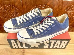 ★☆90s!USA!希少レア!converse ALL STAR ox ネイビー 8.5 27cm コンバース オールスター 紺 デッドストック ビンテージ 2311☆★