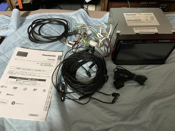 送料込み　Panasonic パナソニック　ストラーダ CN-RE04D CD/DVD/SD/フルセグ/Bluetooth 作確認済 中古品 ETC付　RX-8　に付いていたナビ