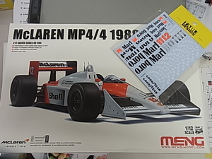 1/12 マクラーレンホンダ MP4/4 1988 【モンモデル MENG MODEL MENRS-004】 tabuオプションデカール付き