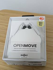 【送料無料】美品 SHOKZ OpenMove 骨伝導イヤホン open move ホワイト 保証あり