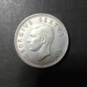 イギリス領南アフリカ 5シリング銀貨(1952)