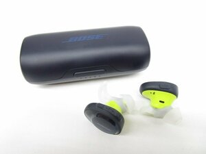 [即日発送]☆ジャンク☆ BOSE ボーズ SoundSport Free wireless headphones 423729 ワイヤレスイヤホン ネイビー/イエロー 現状品 361