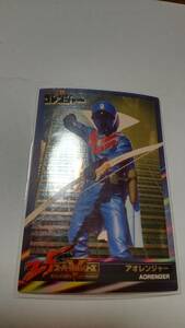  forest . super Squadron 25th wafers card 002 blue Ranger 