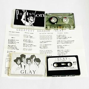 GLAY 2 pcs set demo tape indies free distribution limitation cassette TERU TAKURO HISASHI JIRO X JAPAN LUNA SEA L'Arc-en-Ciel not for sale goods 