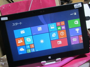 ジャンク　MicroSoft Windows RT Surface 1516　64GB windows8　タブレット 10型 wifi　黒　初期化済み　難　16-6549
