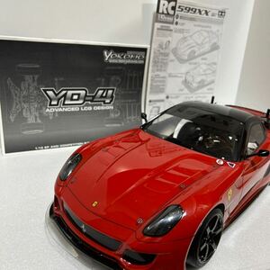 ヨコモ　YOKOMO YD-4 ドリフトシャーシ　タミヤ　1/10電動RCカー　フェラーリ　Ferrari 599XX 取説付き、メカ付き、　オプション多数
