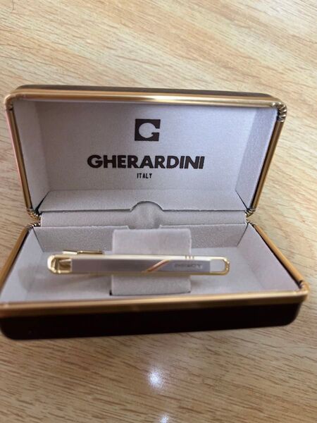 【父の日セール☆新品・未使用品】ネクタイピン イタリア GHERARDINI メンズ 贈答品 ギフト 記念日 父 プレゼント