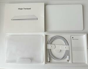 【超美品】付属品完備　 Magic Trackpad - ホワイト（Multi-Touch対応）　カラー - ホワイト　MK2D3ZA/A