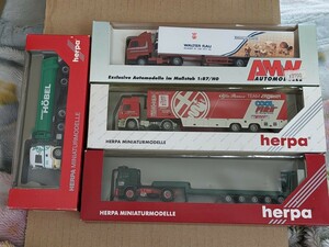  present condition goods 1/87 herpa SCANIA etc. 4 pcs 