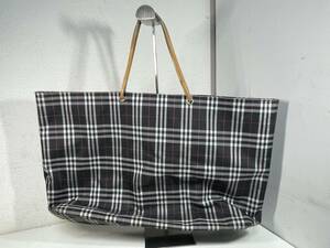 [ beautiful goods ] BURBERRY Burberry tote bag handbag shoulder bag noba check 