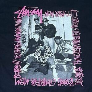 当時物 ステューシー Stussy Tシャツ ビースティボーイズ Beastie Boys 90s RAP 大判 USA ブラック 製 ラップ 00s y2k スヌープドッグ 2PAC