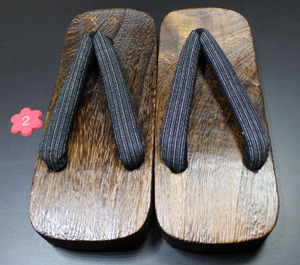  new goods postage included . men's pcs . geta 28~30cm boxed 