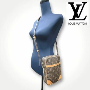 1円 LOUIS VUITTON ルイヴィトンモノグラム ダヌーブ ショルダーバッグ M45266 シリアル884SL