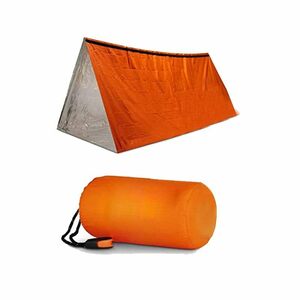 エマージェンシーテント 簡易テント 軽量 ヒートシート サバイバルシート 防水 サバイバルレスキュー 簡易寝袋