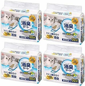 TIH-30C citric acid entering 30 sheets ×4 sack system cat for rest room . smell seat deodorization cat sand 30 sheets ×4 piece 