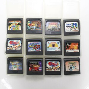 T6D0506 SEGA/セガ GAME GEAR カセット ソフト 12本 まとめ売り テレビゲーム ゲームソフト