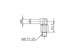 TRUST トラスト ブリーザータンクオプションパーツ自在ユニオン 8Φ M8×P1.25（銅ワッシャー付）