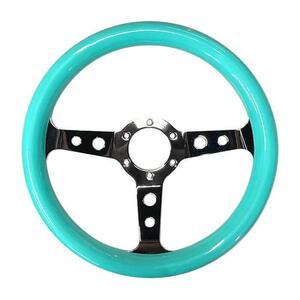 [ immediate payment ]FUNKY CARROT tropical steering gear [ melon soda ] circle hole 32Φ emerald green / chrome plating made in Japan 