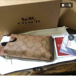 COACHスマホショルダーバック