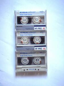 ソニー HF-PRO 46分 ノーマル 3本 カセットテープ
