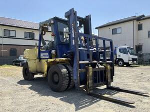 【長野発★輸出!!★動作確認済!!】Komatsu ヒンジドforklift Type:FD50-6 最大荷重:4350kg 最大揚高:3.0m フロントWTires 格安☆Must Sell