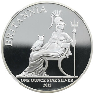 いいね！割‥WELCOM‥ 2013 ブリタニア ２ポンド エリザベス 1オンス 2ポンド銀貨