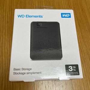 WD Elements WDBU6Y0030BBK-WESN 3TB ポータブルHDD ハードディスク USB3.0 2.5インチ