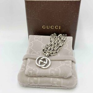 GUCCI Ag925 ネックレス＜アクセサリー＞グッチ シルバー SV GGロゴ メンズ レディース ブランド アズキチェーン ペンダント