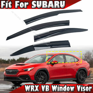 2022+ スバル WRX STI VB系 S4 ドア ウィンドウバイザー 雨よけ バイザー 4PCSセット 無限風