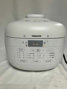 【#sk】【通電○】YAMAZEN 電気圧力鍋 2021年製 YPCB-M220 ホワイト 山善 ヤマゼン