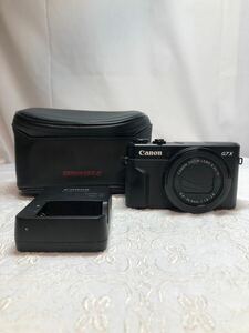 【#kk】Canon パワーショット G7X MarkⅡ デジタルカメラ ブラック キャノン コンパクトデジタルカメラ 黒　稼働