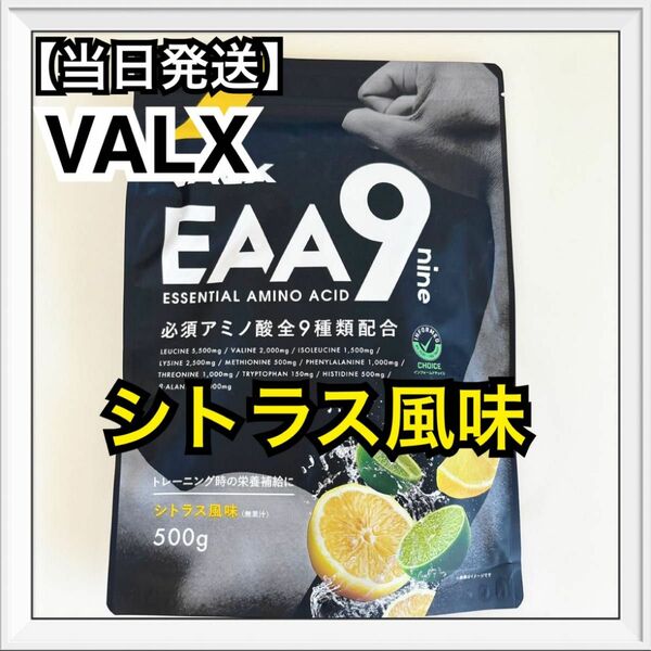 バルクス　VALX EAA9 山本義徳 シトラス風味 必須アミノ酸9種類配合 EAA 500g プロテイン　新品未開封