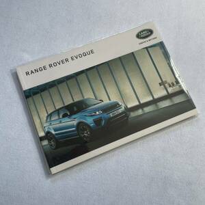 LAND ROVER RANGE ROVER EVOQUE Range Rover Evoque catalog 2017 year version 100 page Evoque convertible 