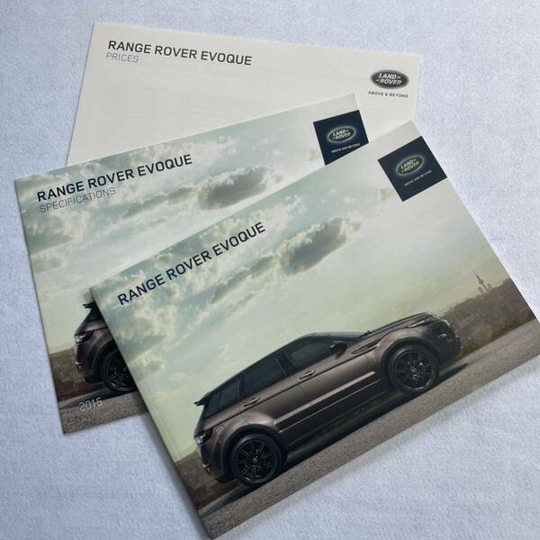 LAND ROVER ランドローバー　RANGE ROVER EVOQUE レンジローバー　イヴォーク カタログ　2014年版　72ページ